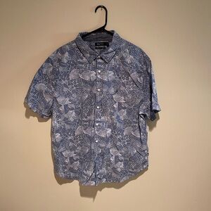 Nautica Blue Casual Button Down Shirt